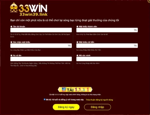 ĐĂNG KÝ 33WIN39